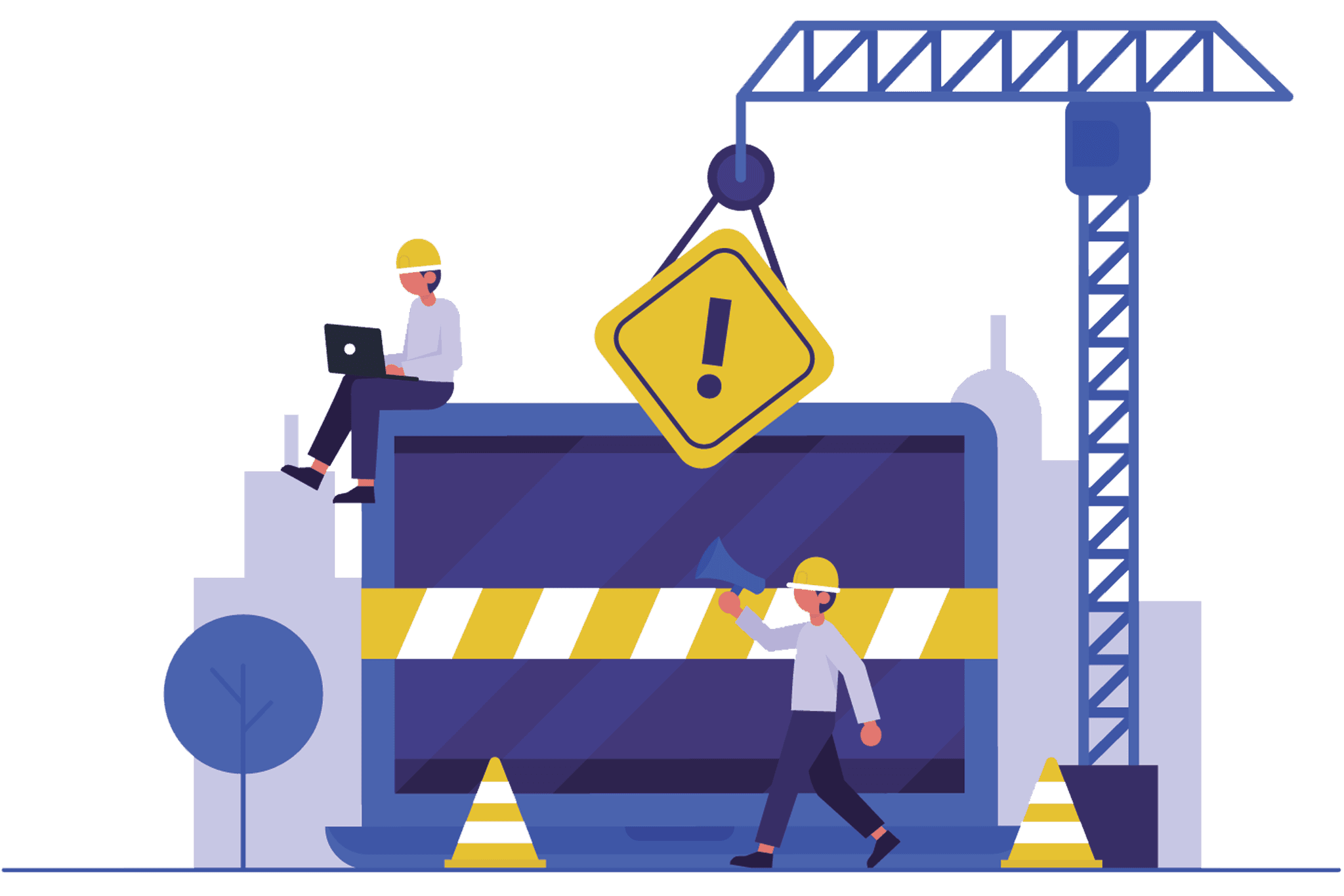 Website under maintenance illustration